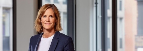 Cecilia Fasth, vd på Stena Fastigheter, står stadigt i snålblåsten.