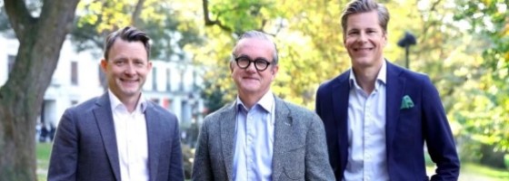 Fredrik Bele, partner och vd. Johan Skoglund, delägare och styrelseledamot. Sam Giertz, partner och styrelseordförande.