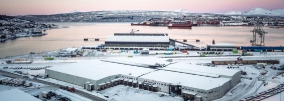 Logistik- och lätt industrifastigheten på Skarvenesveien 3 i Narvik.