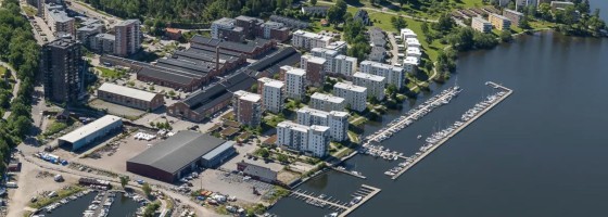 Området Bolinder Strand i Järfälla.