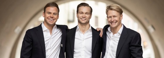 Hampus Ållemark, Hannes Kimari och Emil Westman startar Helax Capital Markets.