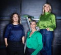 Kod Arkitekters ledning, från vänster- Jannice Johansson Steijner, vd, Åsa Kallstenius och Sanna Hederus, grundare och chefsarkitekter.