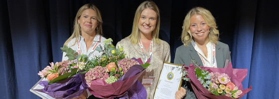 Finalisterna i Årets Unga Fastighetskvinna 2022: Elina Lind Jörgensen, Sofia Malmsten och Nickie Excellie. Om två veckor stänger nomineringsfönstret till årets upplaga.