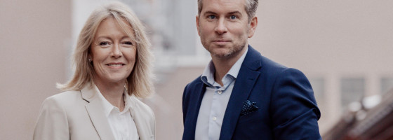 Katarina Hultqvist, vd Koppartallen, och Joakim Sultan, franchisetagare för HusmanHagberg.