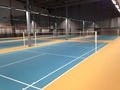 Serneke har nu färdigställt badmintonhallen. 