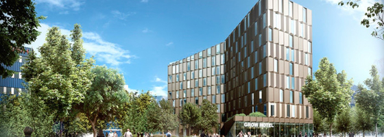 Humlegården har tecknat ett 20-årigt avtal med Time Hotel Group för ett nytt hotell i Solna Strand.