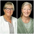 Kristina Axén Olin och Elisabeth Berglund.