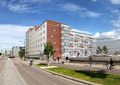 Nya studentboendet i Västra hamnen i Malmö.