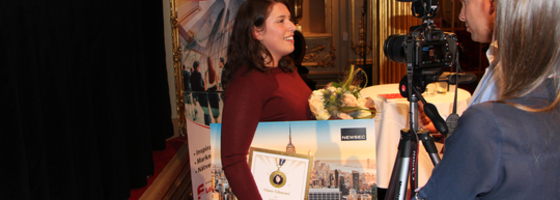 Sima Ghaemi vann Årets Unga Fastighetskvinna 2016.